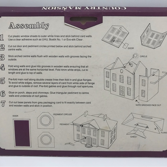 Vintage Country Mansion Model Building Master Plan Model Buildings Wren Style - Picture 8 of 11